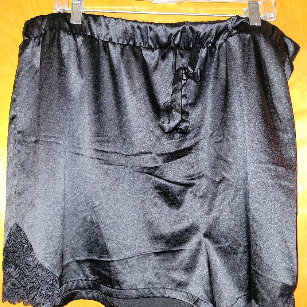 Black Silky Shorts